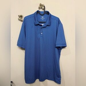 Mizzen+Main Navy Geometric Polo